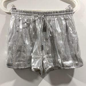 Guess by Marciano Silver Shorts | Sequin